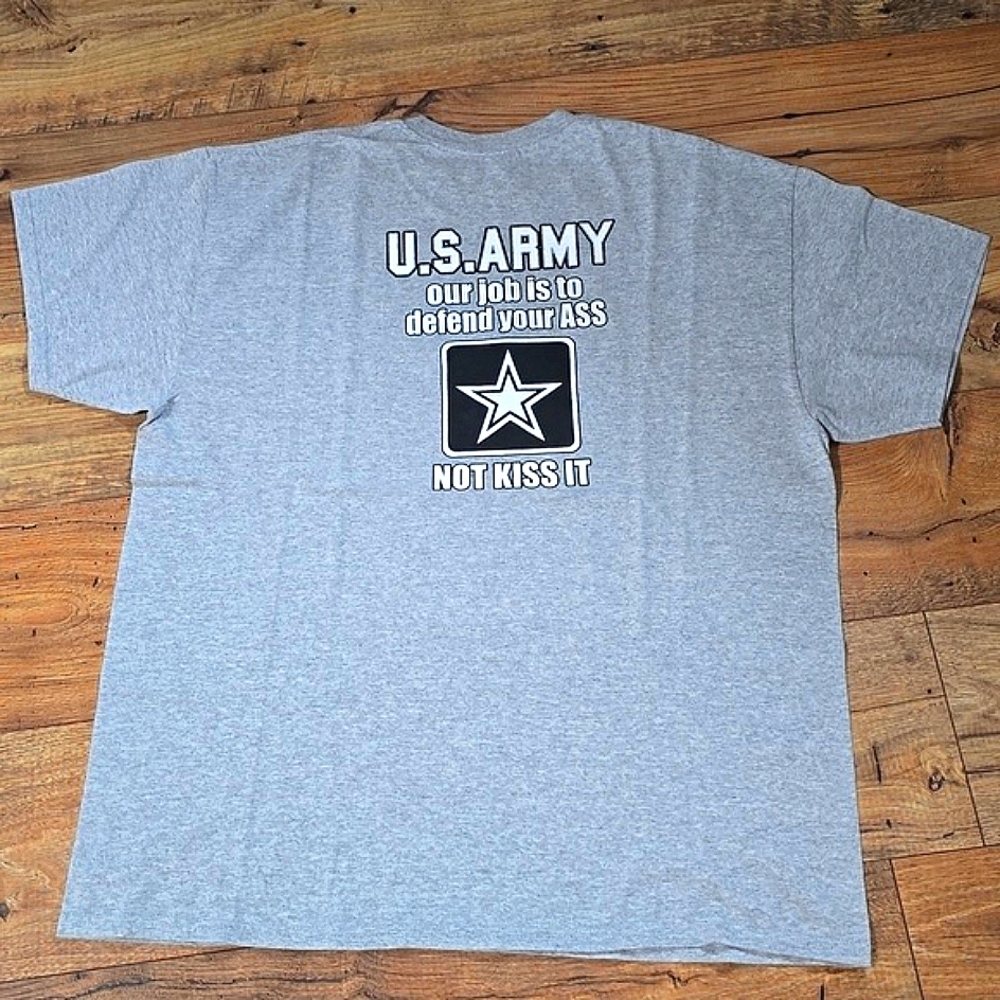 Gray U.S. Army Graphic T-Shirt W24" L29.5"